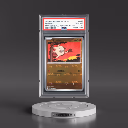 2023 Pokémon Sv2a-Pokemon 151 #056 Mankey - Reverse Holo Master Ball (PSA 10 GEM MINT)