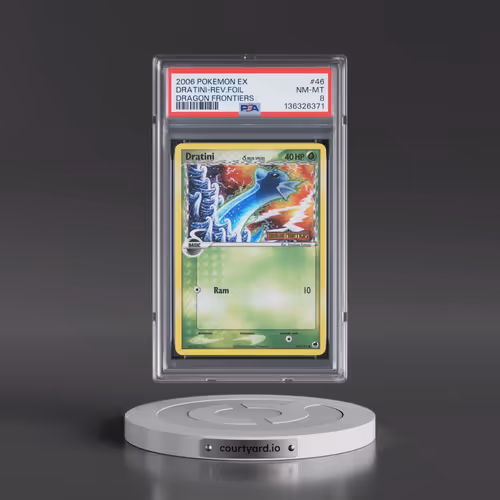 2006 Pokémon EX Dragon Frontiers #46 Dratini - Reverse Foil (PSA 8 NM-MT)