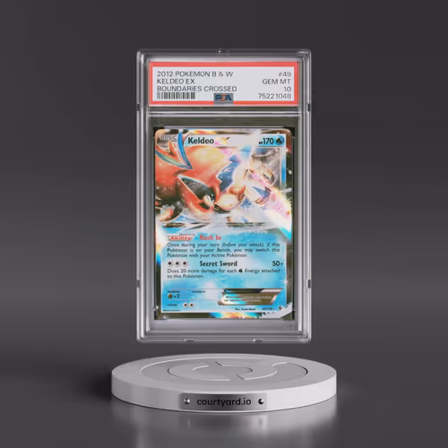 2012 Pokémon Black & White Boundaries Crossed #49 Keldeo EX Holo
