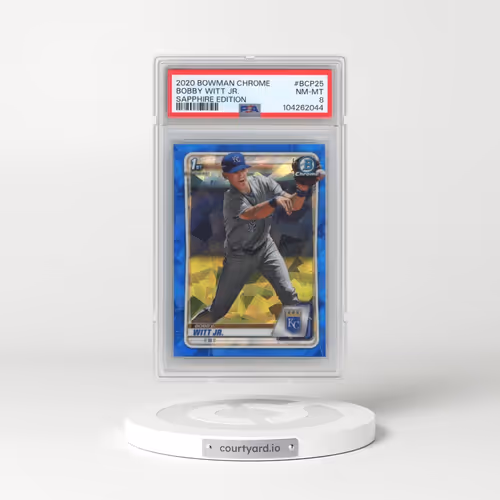 2020 Bowman Chrome Sapphire Edition #BCP25 Bobby Witt Jr. (PSA 8 NM-MT)