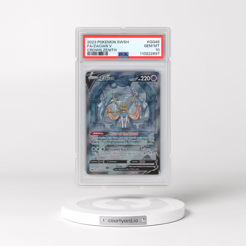 2023 Pokémon Sword and Shield Crown Zenith #GG48 Zacian V - Holo Full Art (PSA 10 GEM MINT)