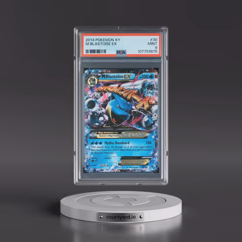 2014 Pokémon XY #30 M Blastoise EX - Holo (PSA 9 MINT)
