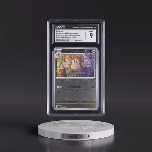 2023 Pokémon Card 151 #020/165 Raticate - Reverse Holo Poké Ball (CGC 9 MINT)