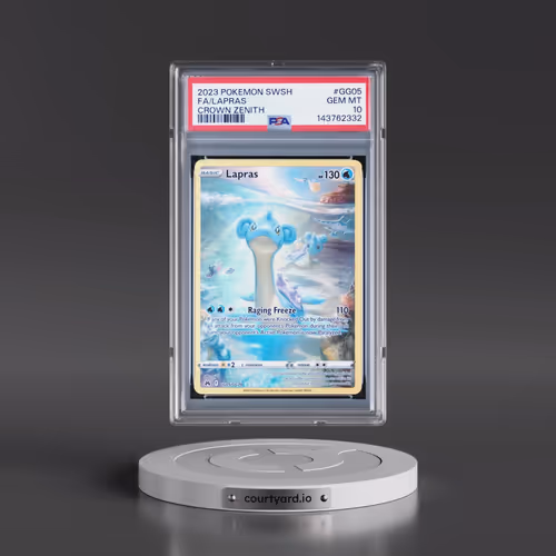 2023 Pokémon Sword and Shield Crown Zenith #GG05 Lapras - Full Art (PSA 10 GEM MINT)