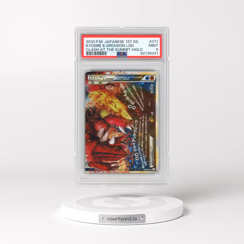 2010 Pokémon Clash at the Summit #071 Kyogre & Groudon Legend - 1st Edition Holo (PSA 9 MINT)