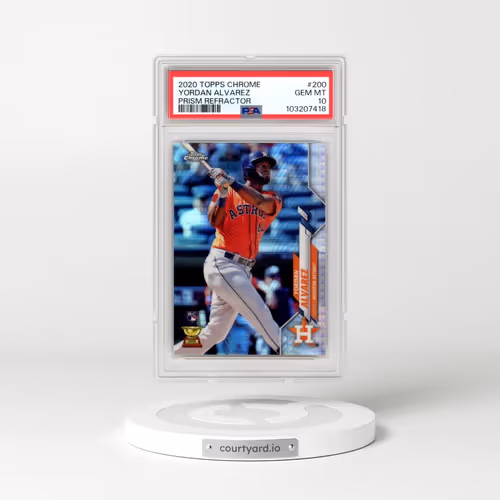 2020 Topps Chrome #200 Yordan Alvarez - Prism Refractor (PSA 10 GEM MINT)