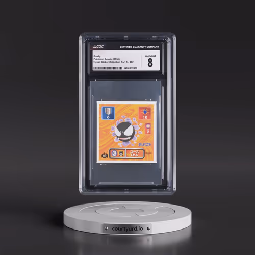 1996 Hyper Sticker Collection Part 1 (1996) #092 Gastly (CGC 8 NM-MT)