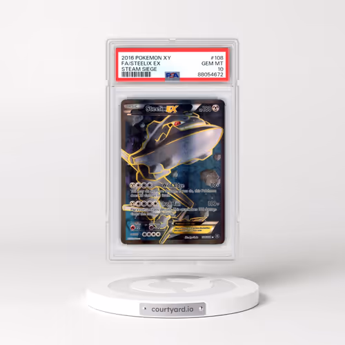 2016 Pokémon XY Steam Siege #108 Steelix EX - Holo Full Art (PSA 10 GEM MINT)