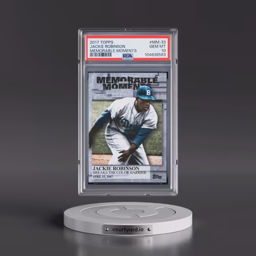 2017 Topps Memorable Moments #MM-33 Jackie Robinson (PSA 10 GEM MINT)
