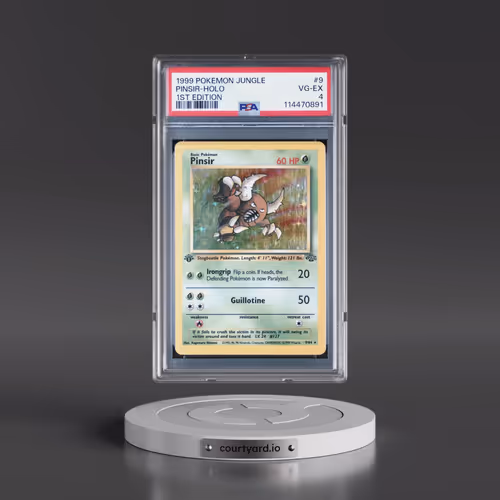 1999 Pokémon Jungle #9 Pinsir - 1st Edition Holo (PSA 4 VG-EX)