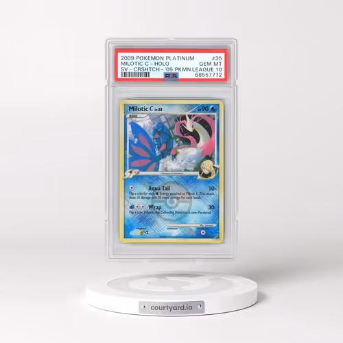 2009 Pokémon Platinum Supreme Victors #35 Milotic C - Holo Crosshatch-2009 Pokemon League (PSA 10 GE