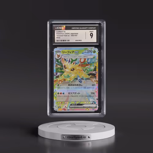 2024 High Class Pack: Terastal Fest ex - sv8a #003/187 Leafeon ex - Holo (CGC 9 MINT)