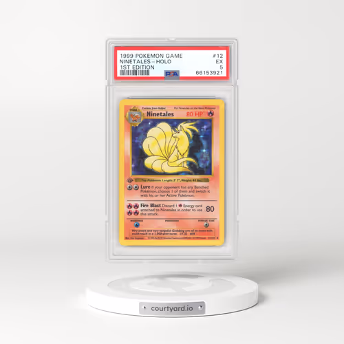 1999 Pokémon Game #12 Ninetales - 1st Edition Holo (PSA 5 EX)