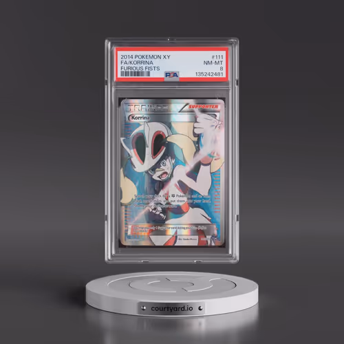 2014 Pokémon XY Furious Fists #111 Korrina - Full Art (PSA 8 NM-MT)