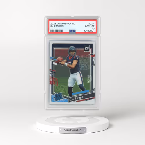2023 Panini Donruss Optic #244 CJ Stroud (PSA 10 GEM MINT)