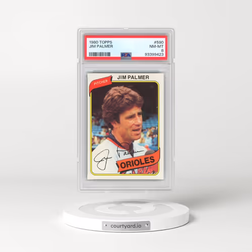 1980 Topps #590 Jim Palmer (PSA 8 NM-MT)