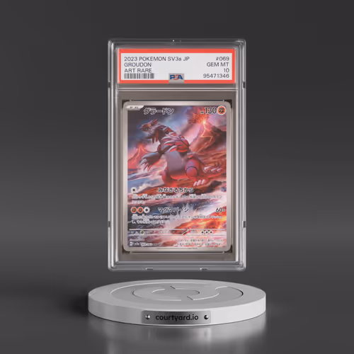 2023 Pokémon Sv3a-Raging Surf #069 Groudon - Art Rare (PSA 10 GEM MINT)