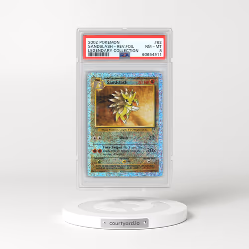 2002 Pokémon Legendary Collection #62 Sandslash - Reverse Foil (PSA 8 NM-MT)