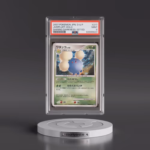 2007 Pokémon Diamond & Pearl Shining Darkness #217 Jumpluff - 1st Edition Holo (PSA 9 MINT)