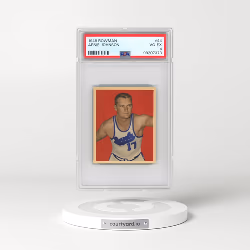 1948 Bowman #44 Arnie Johnson (PSA 4 VG-EX)