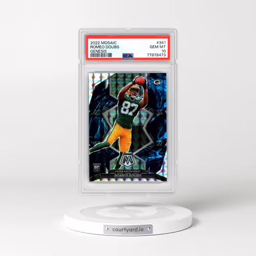 2022 Panini Mosaic #341 Romeo Doubs - Genesis (PSA 10 GEM MINT)