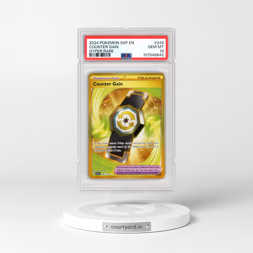 2024 Pokémon Ssp EN-Surging Sparks #249 Counter Gain - Hyper Rare (PSA 10 GEM MINT)