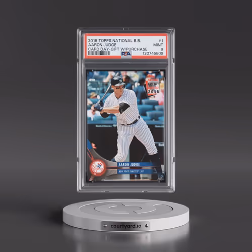 2018 Topps National Baseball Card Day Gift With Purchase #1 Aaron Judge (PSA 9 MINT)