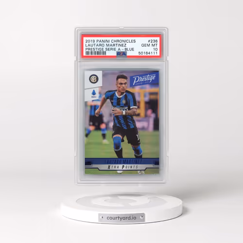 2019 Panini Chronicles #236 Lautaro Martinez - Prestige Serie A-Blue (PSA 10 GEM MINT)