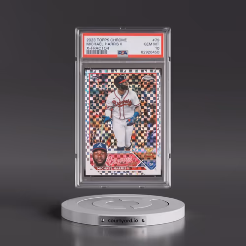 2023 Topps Chrome #79 Michael Harris II - X-Fractor (PSA 10 GEM MINT)