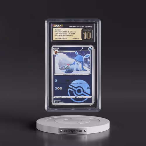 2025 Gem Pack Volume 2 - CBB2C - Simplified #08 03/14 Glaceon - Reverse Holo Poké Ball (CGC 10 PRIST