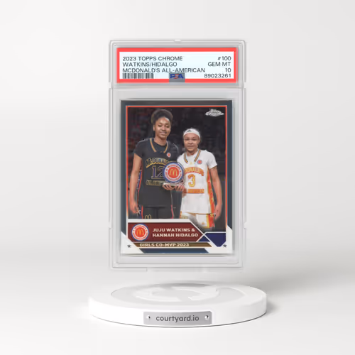 2023 Topps Chrome Mcdonald's All-American #100 Hannah Hidalgo/Juju Watkins (PSA 10 GEM MINT)