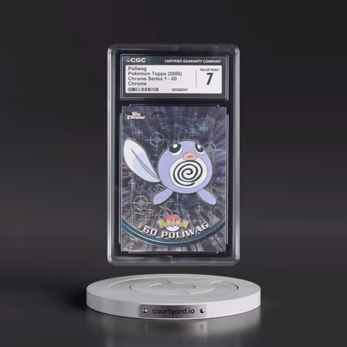 2000 Chrome Series 1 #60 Poliwag - Chrome (Topps Chrome Stamp on Front of Card) (CGC 7 NM)