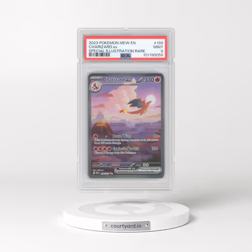 2023 Pokémon Mew EN-151 #199 Charizard EX - Holo Special Illustration Rare (PSA 9 MINT)