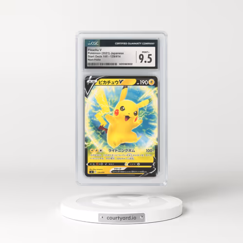 2021 Start Deck 100 #129/414 Pikachu V - Non Holo (CGC 9.5 MINT+)