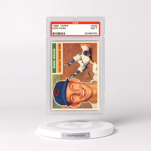 1956 Topps #335 Don Hoak (PSA 7 NM)