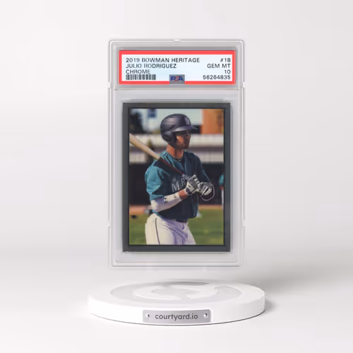 2019 Bowman Heritage #18 Julio Rodriguez - Chrome (PSA 10 GEM MINT)