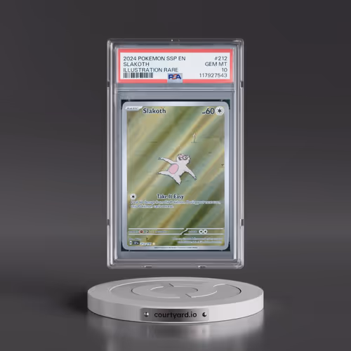 2024 Pokémon Ssp EN-Surging Sparks #212 Slakoth - Illustration Rare (PSA 10 GEM MINT)