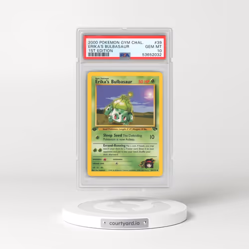 2000 Pokémon Gym Challenge #39 Erika's Bulbasaur - 1st Edition (PSA 10 GEM MINT)