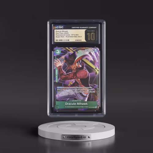 Promotional Cards - English #ST12-003 Dracule Mihawk - Illustration Box Vol.4 (CGC 10 PRISTINE)