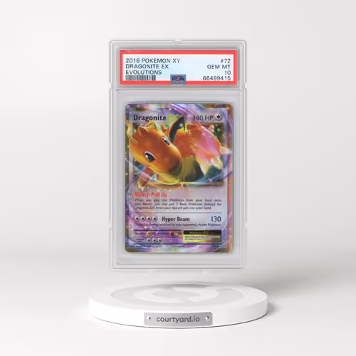 2016 Pokémon XY Evolutions #72 Dragonite EX - Holo (PSA 10 GEM MINT)