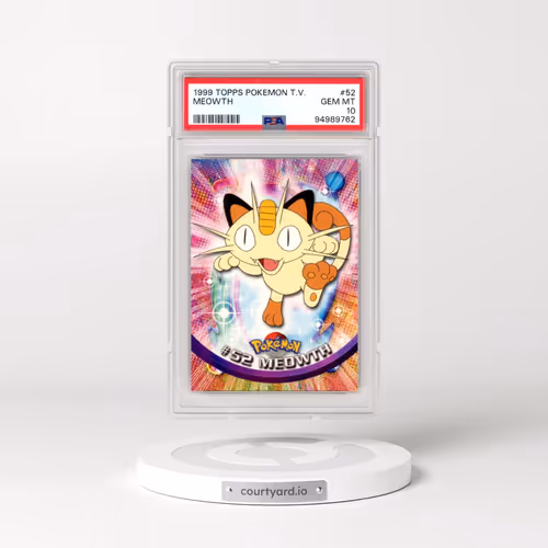 1999 Topps Pokémon TV #52 Meowth (PSA 10 GEM MINT)