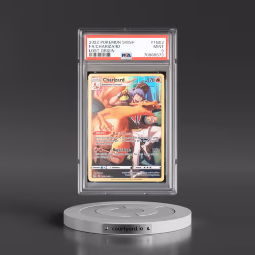 2022 Pokémon Sword & Shield Lost Origin #TG03 Charizard - Full Art (PSA 9 MINT)