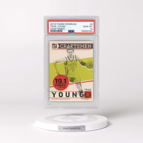 2019 Panini Donruss Craftsmen #6 Trae Young (PSA 10 GEM MINT)