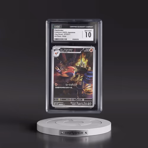 2023 Pokémon Sv2d-Clay Burst #073 Fletchinder - Art Rare (CGC 10 GEM MINT)