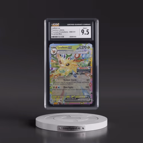 2025 Pokémon Pre EN-Prismatic Evolutions #006 Leafeon EX - Holo Surprise Box Exclusive (CGC 9.5 MINT