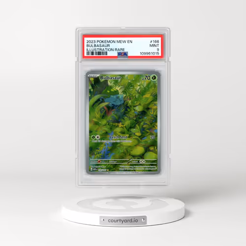 2023 Pokémon Mew EN-151 #166 Bulbasaur - Illustration Rare (PSA 9 MINT)