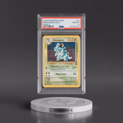 2000 Pokémon Game Base II #12 Nidoqueen - Holo (PSA 8 NM-MT)