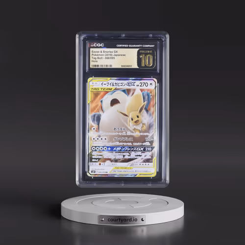 2018 Pokémon Sun & Moon Tag Bolt #066 Eevee & Snorlax GX - Holo (CGC 10 PRISTINE)