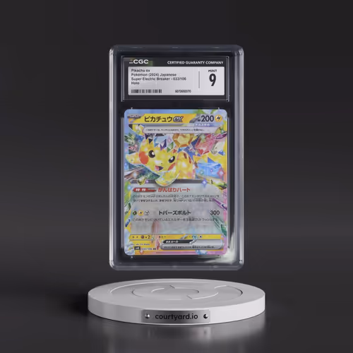 2024 Super Electric Breaker - sv8 #033/106 Pikachu ex - Holo (CGC 9 MINT)