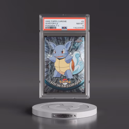 2000 Topps Chrome Pokémon T.V. #8 Wartortle (PSA 8 NM-MT)